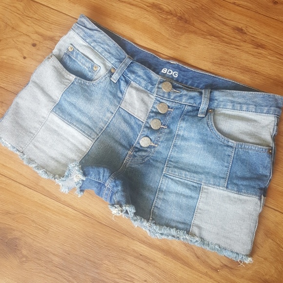 BDG Pants - ● UO ● BDG patchwork mid-rise shorts size 29